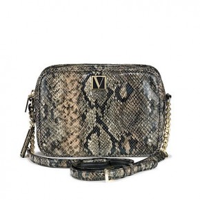 Victoria's Secret Top Zip Crossbody hadí vzor